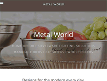 Tablet Screenshot of metalworld.in