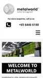 Mobile Screenshot of metalworld.com.sg