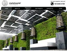 Tablet Screenshot of metalworld.com.sg